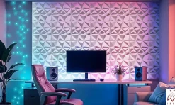 16x - 4m2 panneaux muraux 3D en polystyrène XPS flexibles 50 x 50 cm Revêtement mural et de plafond moderne Rubin White-Ikhemalarka Sale