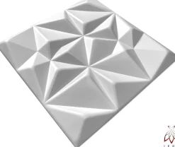 16x - 4m2 panneaux muraux 3D en polystyrène XPS flexibles 50 x 50 cm Revêtement mural et de plafond moderne Rubin White-Ikhemalarka Sale