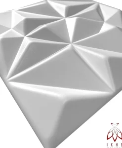 16x - 4m2 panneaux muraux 3D en polystyrène XPS flexibles 50 x 50 cm Revêtement mural et de plafond moderne Rubin White-Ikhemalarka Sale