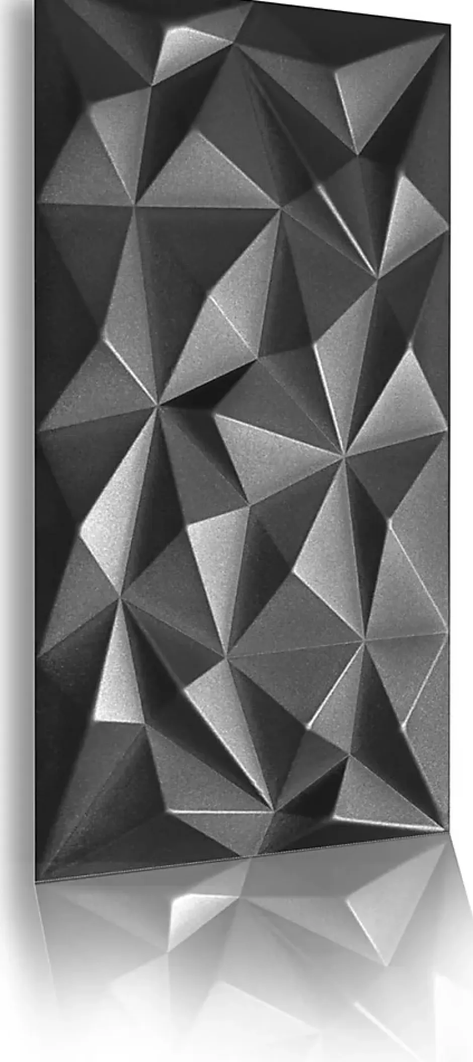 Ikhemalarka 8x - 4m2 panneaux muraux 3D en polystyrène XPS flexibles 100 x 50 cm Revêtement mural et de plafond moderne Brillant Black