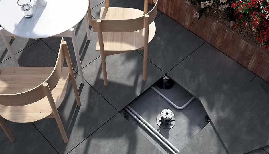 Allocarrelage 59x59 Lot 2 Dalles ép. 20mm Atakama Gris Extérieur R11 -