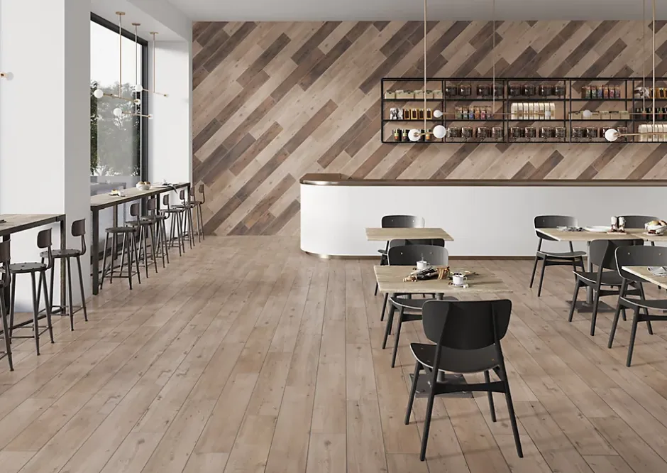 Allocarrelage 20x120 Tonella Beige Carrelage Parquet Rectifié R10 -