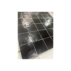 Zellige Marocain traditionnel couleur : Gris moyen - 41 - format : 5x5 cm sur plaque de 30x30 cm --Gioia Materia Online