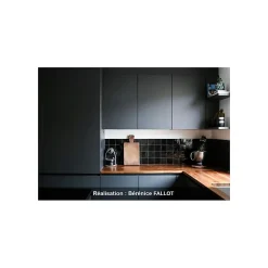 Zellige Marocain traditionnel couleur : Brun - 34 - format : 5x5 cm sur plaque de 30x30 cm --Gioia Materia Discount